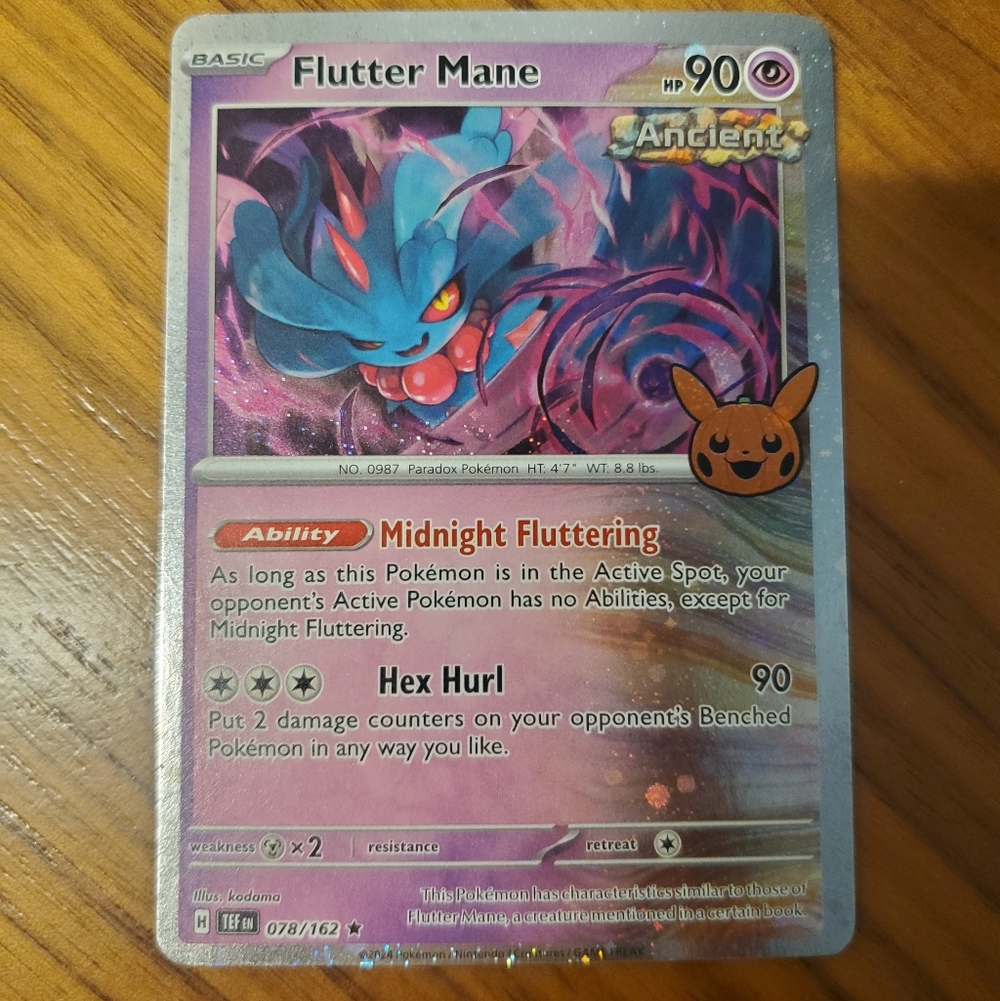 Flutter Mane 078/162 Cosmos Holo Trick‎ or Trade Pokémon TCG Mint Unplayed